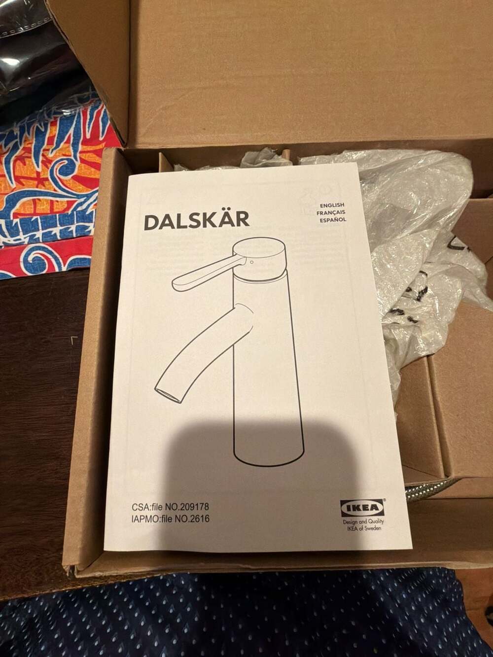 IKEA DALSKÄR Chrome Plated Bath Faucet